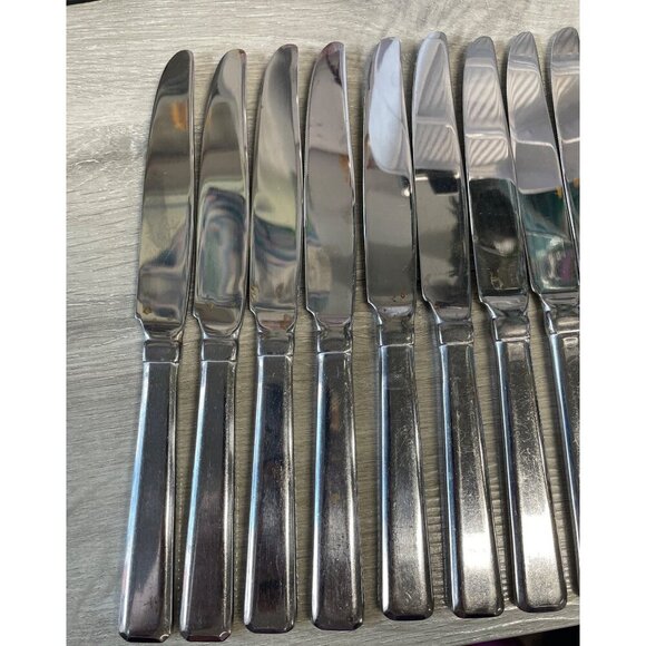 New French Solid Knife "Reston" Stainless Cambridge Flat End - Picture 2 of 5